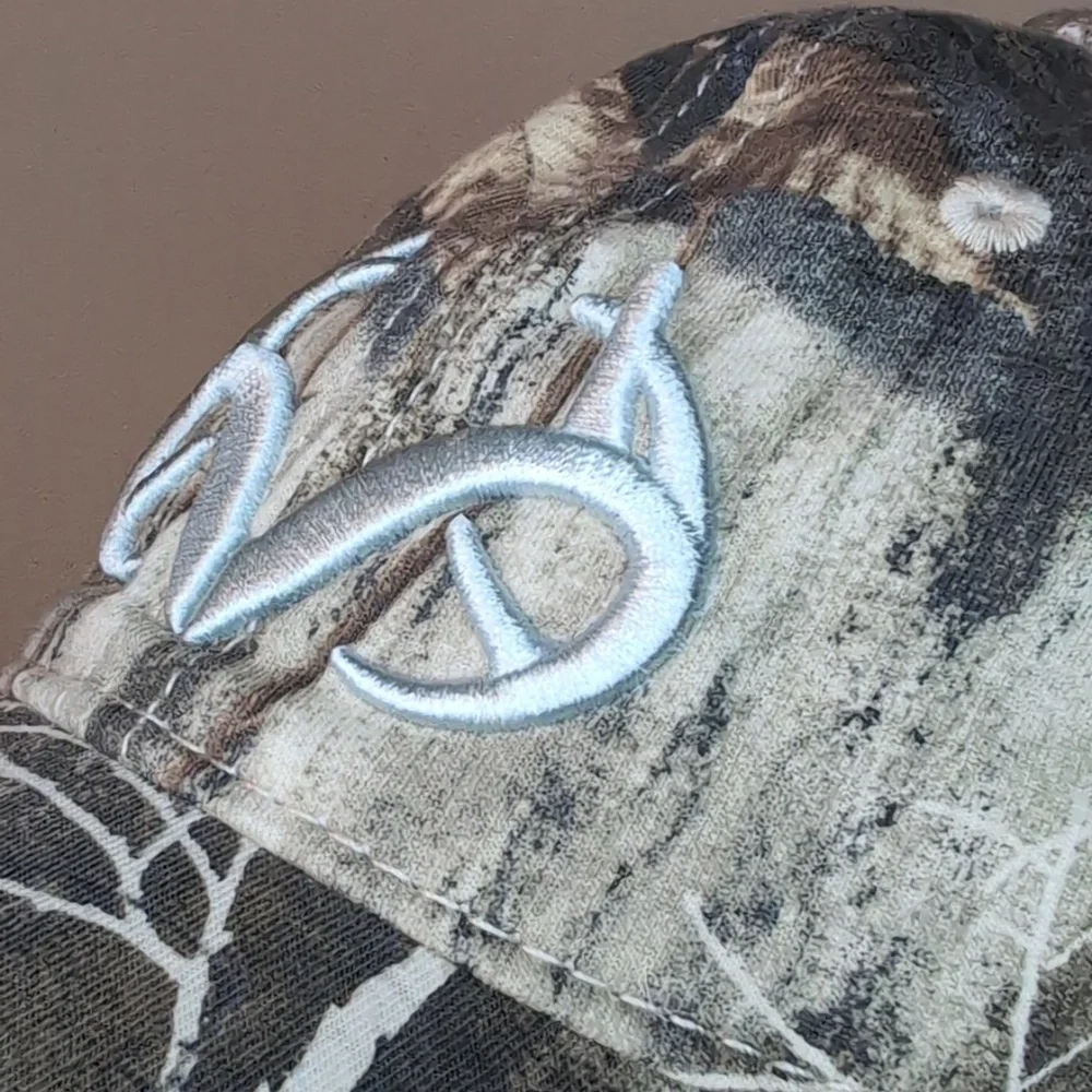 Realtree Camouflage Soft Stretch Sweatband Antler Design Baseball Hat Cap